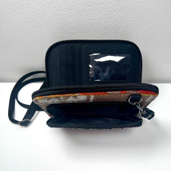 Pendleton Crossbody Wallet Purse – Wool Jacquard Southwest Pattern - Picture 6 of 8